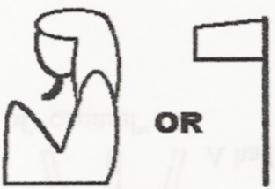 Hieroglyph with homo-phonetic value:  NTJR can be represented as a seated male or a flag on a pole hieroglyphs.